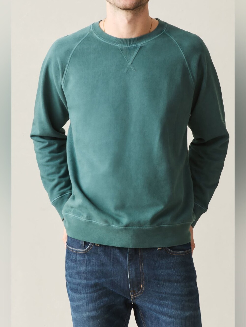 American Giant Men's 2XL Relaxed French Terry Crew Sweatshirt NWOT